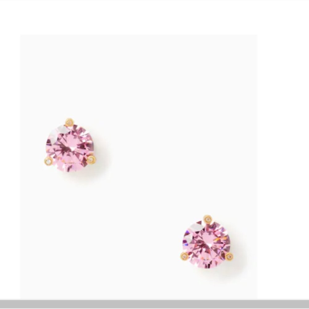 Kate Spade Rise and Shine Pink Stud Earrings NWT